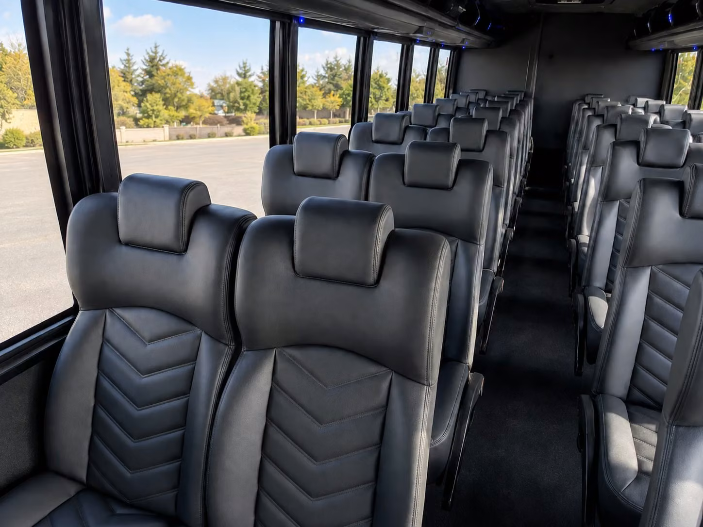 18 passenger minibus interior