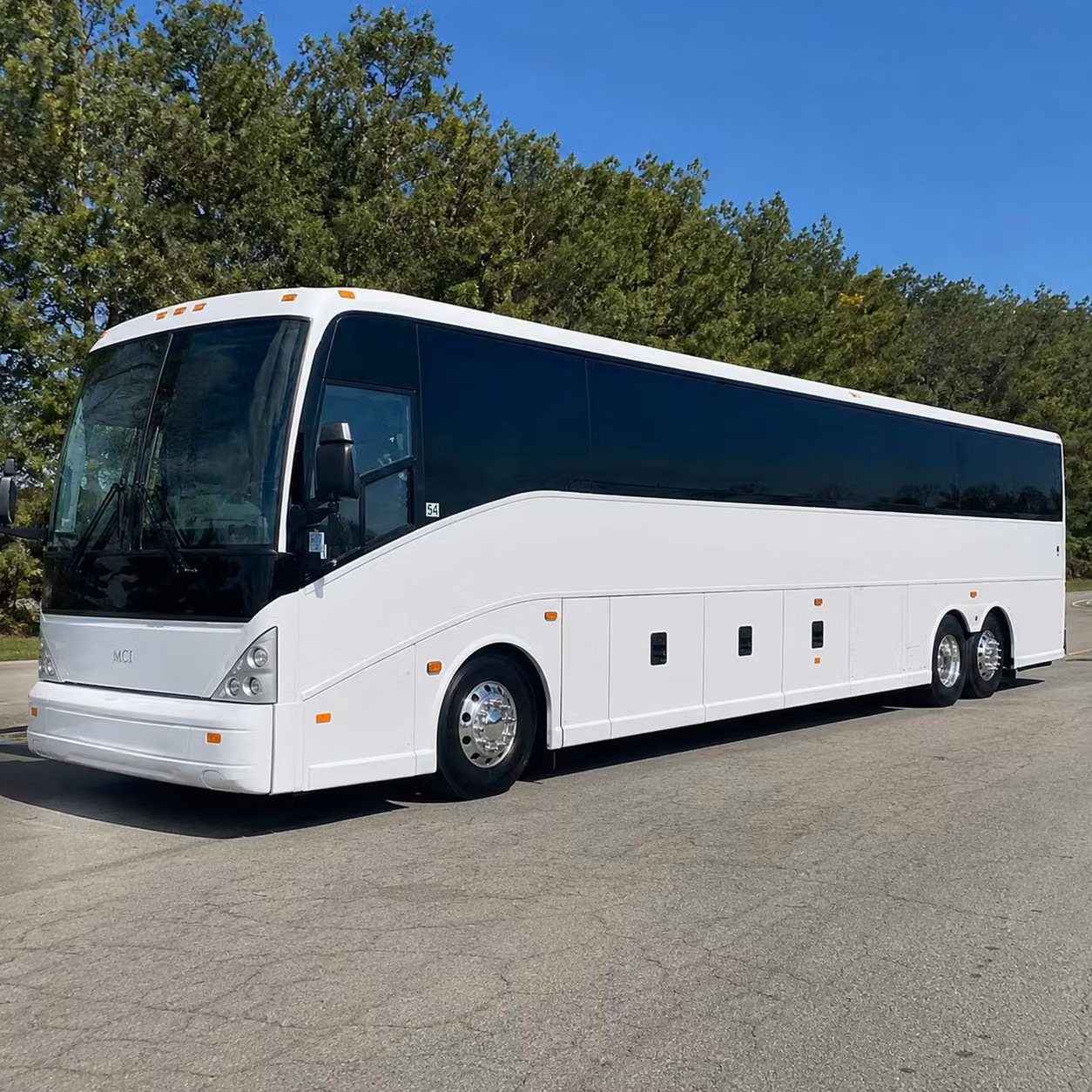 mobile 56 passenger charter bus rental